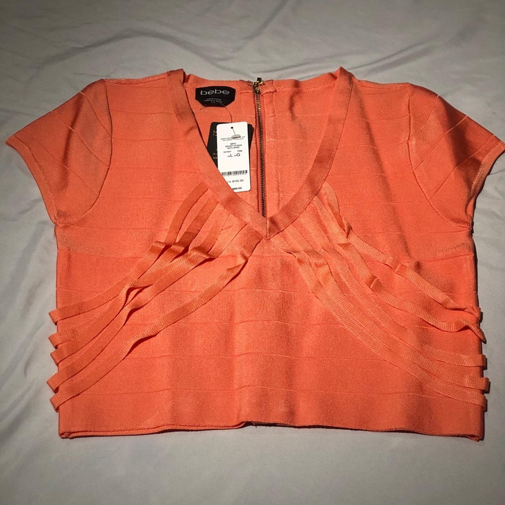 bebe bandage crop top